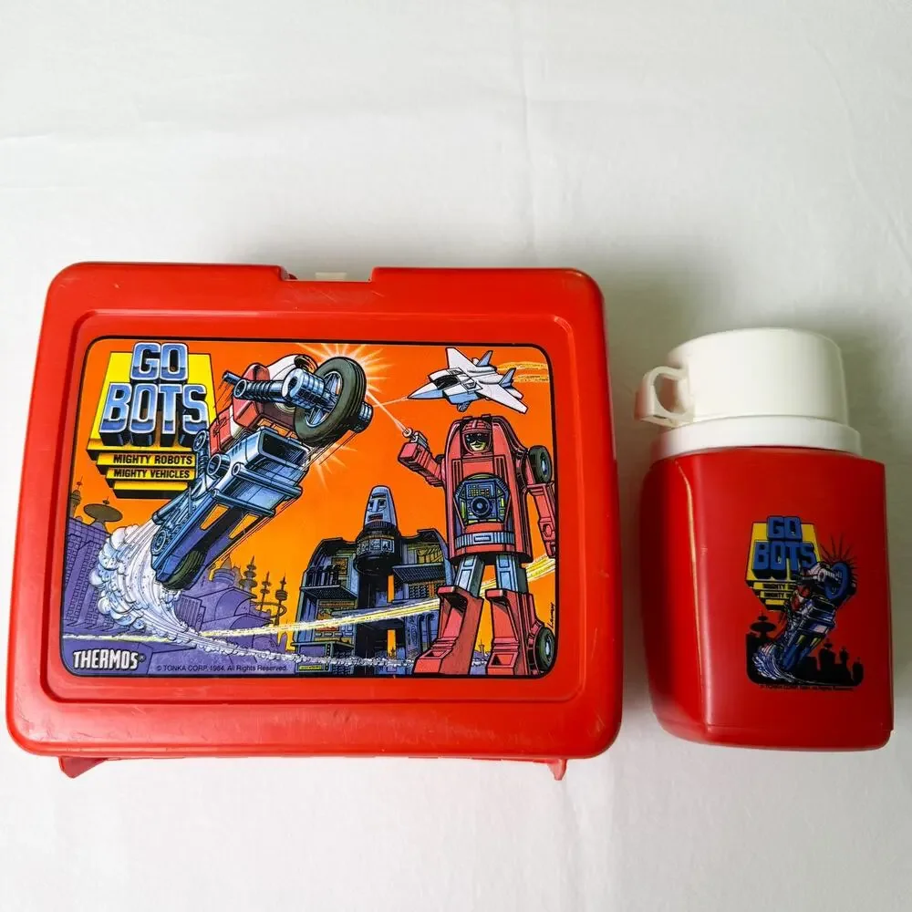 Vintage Tonka GOBOTS 1984 Lunch Box With Thermos